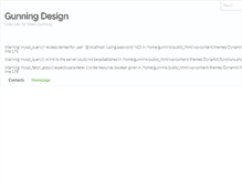 Tablet Screenshot of gunningdesign.com